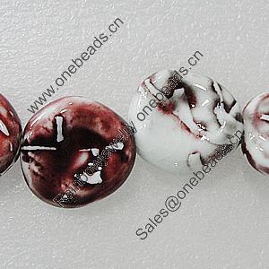 Ceramics Beads, Nugget 31x30mm Hole:4mm, Sold by Bag