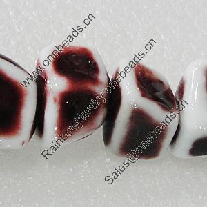 Ceramics Beads, Trapezia 21x14mm Hole:2mm, Sold by Bag