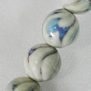 Ceramics Beads, Round 30mm Hole:5mm, Sold by Bag