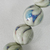Ceramics Beads, Round 30mm Hole:5mm, Sold by Bag
