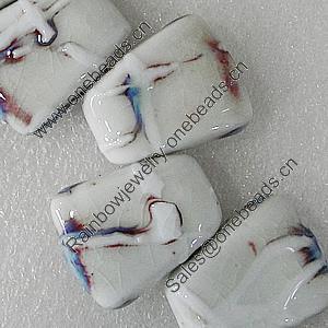 Ceramics Beads, Trapezia 31x25mm Hole:4mm, Sold by Bag