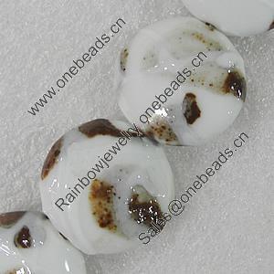 Ceramics Beads, Flat Round 30mm Hole:2.5mm, Sold by Bag