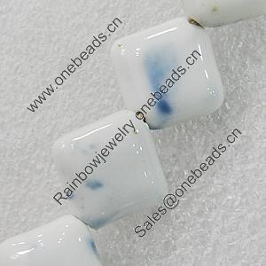 Ceramics Beads, Diamond 20mm Hole:1.5mm, Sold by Bag