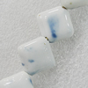 Ceramics Beads, Diamond 20mm Hole:1.5mm, Sold by Bag