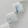 Ceramics Beads, Diamond 20mm Hole:1.5mm, Sold by Bag