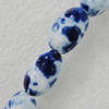 Ceramics Beads, Oval 18x12mm Hole:1.5mm, Sold by Bag