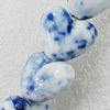 Ceramics Beads, Heart 20x17mm Hole:2mm, Sold by Bag