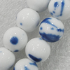 Ceramics Beads, Round 6mm Hole:1.8mm, Sold by Bag