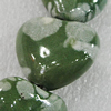 Ceramics Beads, Heart 27x24mm Hole:2.5mm, Sold by Bag