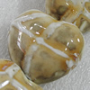 Ceramics Beads, Heart 34x30mm Hole:4mm, Sold by Bag