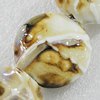 Ceramics Beads, Round 30mm Hole:2.5mm, Sold by Bag