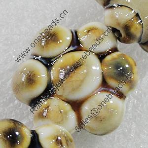 Ceramics Beads, Flower 24mm Hole:3.5mm, Sold by Bag