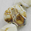 Ceramics Beads, Heart 33x30mm Hole:4mm, Sold by Bag