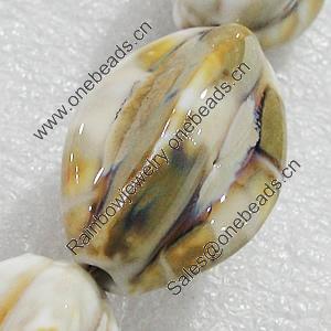 Ceramics Beads, 30x20mm Hole:3mm, Sold by Bag