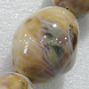 Ceramics Beads, Oval 34x24mm Hole:4.5mm, Sold by Bag