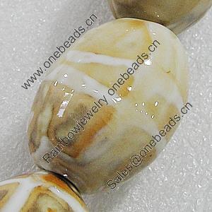 Ceramics Beads, Oval 34x24mm Hole:4.5mm, Sold by Bag