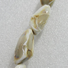 Ceramics Beads, Nugget 26x12mm Hole:2.5mm, Sold by Bag
