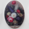 Acrylic Cabochons, No-Hole Jewelry findings, Oval, 30x40mm, Sold by PC