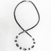 Magnetic Hematite Necklace，Lengh Approx:17.7 Inch, Sold by Strand