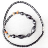 Magnetic Hematite Necklace，Lengh Approx:17.7 Inch, Sold by Strand