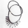 Magnetic Hematite Necklace，16x4-28x4mm, Lengh Approx:17.7 Inch, Sold by Strand