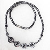 Magnetic Hematite Necklace，12mm, Lengh Approx:17.7 Inch, Sold by Strand