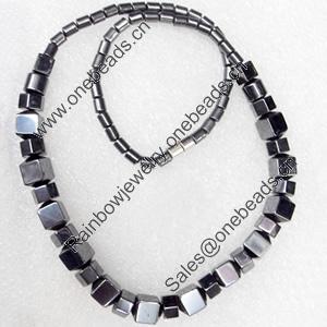 Magnetic Hematite Necklace，Lengh Approx:17.7 Inch, Sold by Strand