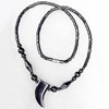 Magnetic Hematite Necklace，28x15mm, Lengh Approx:17.7 Inch, Sold by Strand