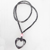 Magnetic Hematite Necklace，33x33mm, Lengh Approx:17.7 Inch, Sold by Strand
