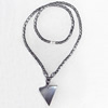 Non-Magnetic Hematite Necklace，30x33mm, Lengh Approx:17.7 Inch, Sold by Strand