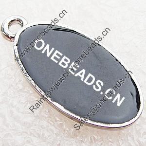 Zinc Alloy Enamel Pendant, Nickel-free & Lead-free, Grade A 12x25mm, Sold by PC  