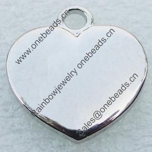 Zinc alloy Jewelry Pendant/Charm, Nickel-free & Lead-free A Grade 15x16mm, Sold by PC 
