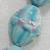 Ceramics Beads, Fluted Bicone 35x25mm Hole:3.5mm, Sold by Bag