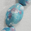 Ceramics Beads, Twist Oval 33x21mm Hole:4.5mm, Sold by Bag