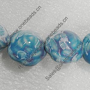 Ceramics Beads, Flower 21mm Hole:2.5mm, Sold by Bag