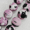 Ceramics Beads, Round 6mm Hole:1.8mm, Sold by Bag