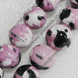 Ceramics Beads, Round 10mm Hole:1.8mm, Sold by Bag