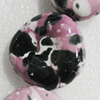 Ceramics Beads, Nugget 34x34mm Hole:3.5mm, Sold by Bag