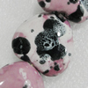 Ceramics Beads, Heart 32x29mm Hole:3.5mm, Sold by Bag
