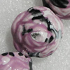 Ceramics Beads, Flower 22mm Hole:2mm, Sold by Bag