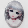 Resin Faceted Cabochons, No-Hole Jewelry findings, 40x55mm, Sold by PC