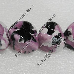 Ceramics Beads, Heart 24x22mm Hole:3mm, Sold by Bag