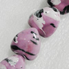 Ceramics Beads, Heart 24x22mm Hole:3mm, Sold by Bag