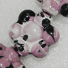 Ceramics Beads, Flower 24mm Hole:3.5mm, Sold by Bag