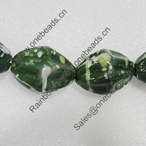 Ceramics Beads, Fluted Bicone 36x27mm Hole:4mm, Sold by Bag
