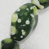 Ceramics Beads, Twist Oval 33x20mm Hole:4.5mm, Sold by Bag