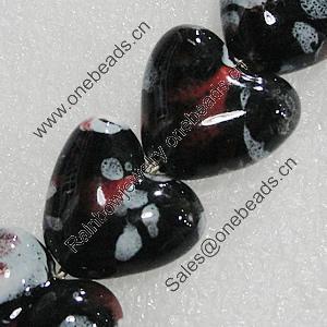 Ceramics Beads, Heart 20x18mm Hole:2.5mm, Sold by Bag