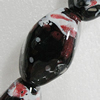Ceramics Beads, Twist Oval 34x20mm Hole:4.5mm, Sold by Bag