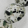 Ceramics Beads, Heart 33x30mm Hole:3.5mm, Sold by Bag