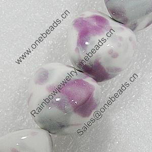 Ceramics Beads, Heart 22x20mm Hole:3mm, Sold by Bag